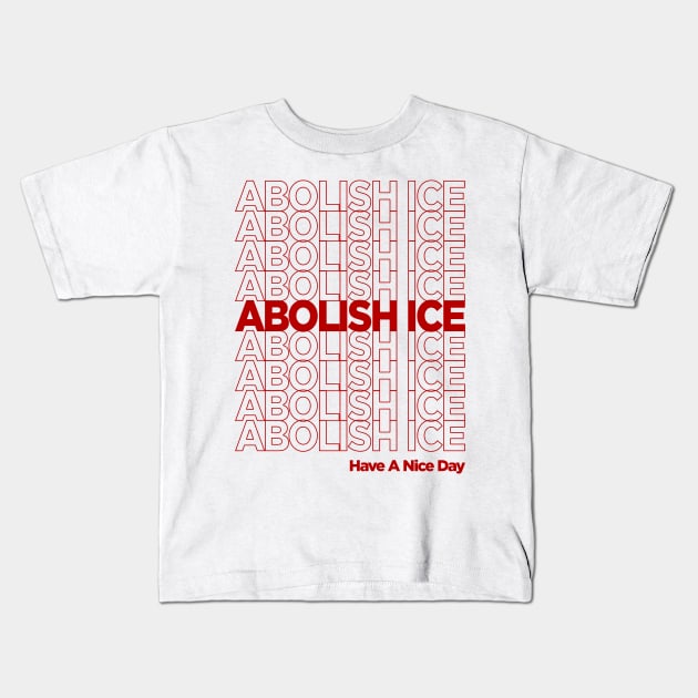 Abolish Ice Kids T-Shirt by gemini chronicles